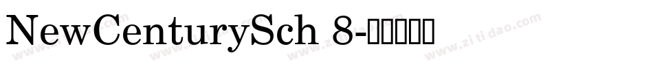 NewCenturySch 8字体转换